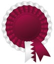 Qatar rosette ribbon. Royalty Free Stock Photo