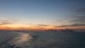 Qatar skyline from the sea