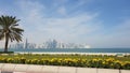 Qatar skyline in a sunny day