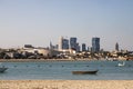 Qatar tower in the beach sea in katara