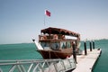 Qatari pleasure dhow Royalty Free Stock Photo