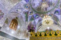 QAZVIN, IRAN - APRIL 5, 2018: Interior of Payghambariyeh Panjeh Ali or Peighambarieh shrine, tomb of the Four Prophets
