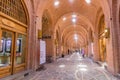 QAZVIN, IRAN - APRIL 5, 2018: Interior of Sa'd al-Saltaneh Caravanserai turned into bazaar in Qazvin, Ir