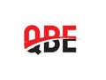 QBE Letter Initial Logo Design Vector Illustration Royalty Free Stock Photo