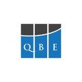 QBE letter logo design on WHITE background. QBE creative initials letter logo concept. QBE letter design.QBE letter logo design on Royalty Free Stock Photo