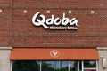 Qdoba Mexican Grill is a chain of franchised restaurants Royalty Free Stock Photo