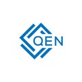 QEN letter logo design on white background. QEN creative circle letter logo . QEN letter design Royalty Free Stock Photo