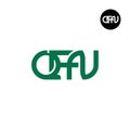 QFN Logo Letter Monogram Design Royalty Free Stock Photo