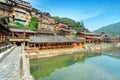 Qianhu Miao Village Diaojiao Building, Xijiang, Guizhou, China