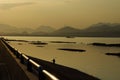 Qiantang River in the evening