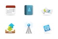 Qicon Web icons 5 Royalty Free Stock Photo