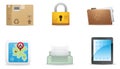 Qicon Web icons 6 Royalty Free Stock Photo