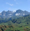 Qilian mountains Royalty Free Stock Photo