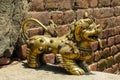 Qilin mystic asian animal guard statue in Nepal