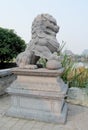 Qilin asian mythological statue Royalty Free Stock Photo