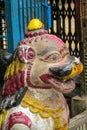 Qilin mystic asian animal guard statue in Nepal