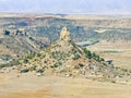 Qiloane, a mountain in Lesotho next to Thaba Bosiu Royalty Free Stock Photo