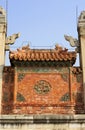 Qing dongling, longfeng door Royalty Free Stock Photo