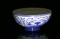 Qing Dynasty Qianlong Delft Ceramic Chinese Porcelain Pottery White Glass Bowl with Lotus Patterns