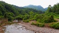 Scenery of the Back Hill of Qingcheng Mountain Royalty Free Stock Photo