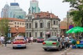 Old style German colonial buildings in downtown Qingdao, China