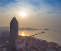 Qingdao zhanqiao coast landscape China