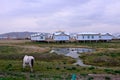 Qinghai Lake scenery along the way Royalty Free Stock Photo