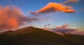 Qinghai Tibet Plateau sunset Royalty Free Stock Photo