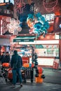 Qingyun road commercial street night view of China Royalty Free Stock Photo