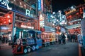 Qingyun road commercial street night view of China Royalty Free Stock Photo