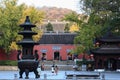 Qixia Temple in China`s Nanjing city in fall