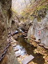 Qixian Canyon or the Canyon for Wise People in Mianshan Mountain World Heritage, Pingyao Ancient City, Shanxi Province, China.