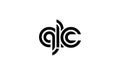 QLC Creative Unique Modern Letter Logo Design Royalty Free Stock Photo