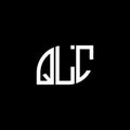 QLC letter logo design on black background.QLC creative initials letter logo concept.QLC vector letter design Royalty Free Stock Photo