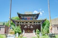 A rig Monastery(Arou Dasi). a famous landmark in the Tibetan city of Qilian, Qinghai, China.