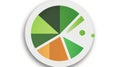 A QlikView icon representing the business intelligence software used for creating interactive data created with Generative AI Royalty Free Stock Photo