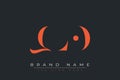 QLO abstract letter logo design Royalty Free Stock Photo