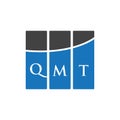 QMT letter logo design on WHITE background. QMT creative initials letter logo concept. QMT letter design.QMT letter logo design on Royalty Free Stock Photo