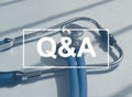 QnA acronym. Medical qa concept. Questions and answers in medicine Royalty Free Stock Photo