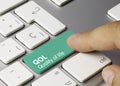 QOL Quality of life - Inscription on Green Keyboard Key Royalty Free Stock Photo