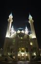 Qol sarif mosque front facade night scene Royalty Free Stock Photo