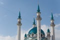 Qolsharif kul sharif mosque, minarets of mosque, kazan kremlin r Royalty Free Stock Photo