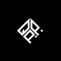 QPP letter logo design on black background. QPP creative initials letter logo concept. QPP letter design Royalty Free Stock Photo
