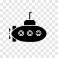 Submarine icon for web, mobile and infographics.