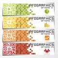 QR Code Business Infographics Banner & Background