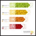 QR Code Business Infographics Banner And Background