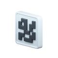 Qr Code 3d rendering icon. Royalty Free Stock Photo