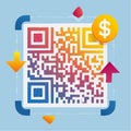 QR Code Digital Payment and Transaction Concept Royalty Free Stock Photo