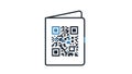 QR Code on a Document Royalty Free Stock Photo