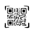 QR code doodle hand drawn icon. Marketing and electronic commerce. Royalty Free Stock Photo
